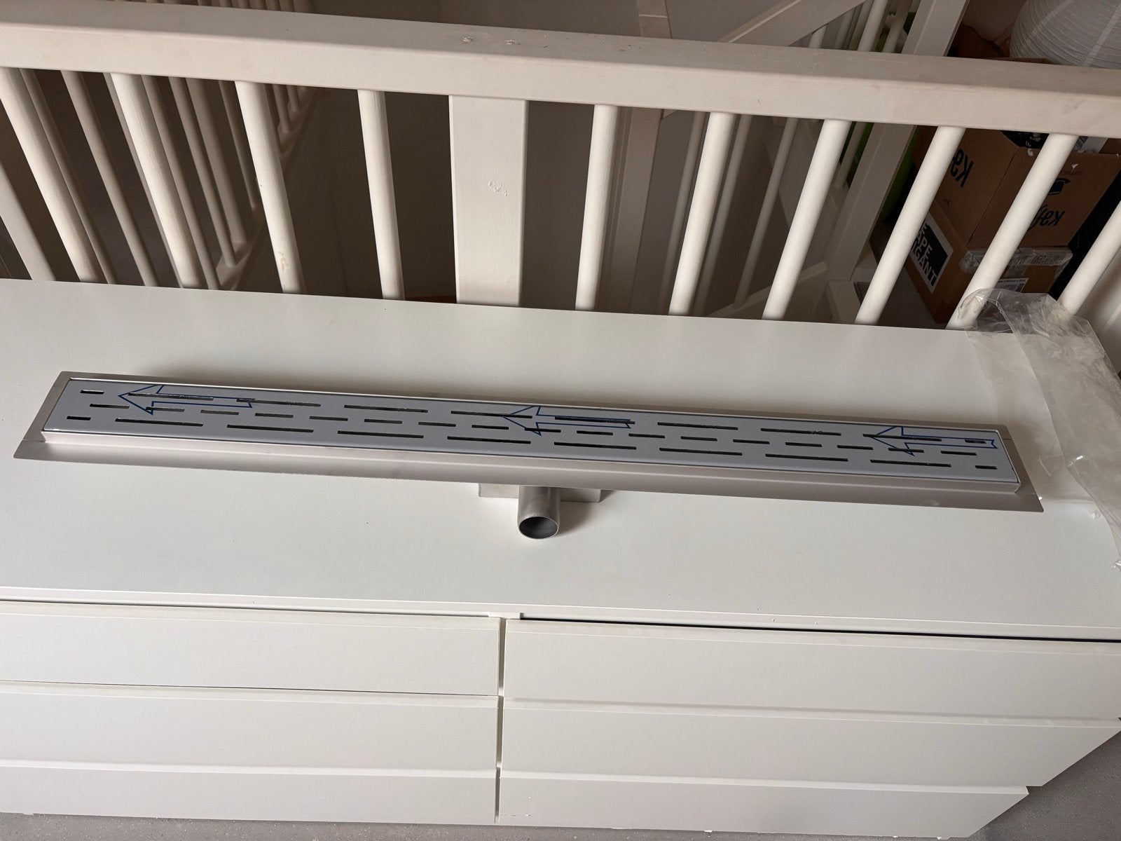 Nieuwe Douchegoot RVS met fles, 90 cm, Doe-het-zelf en Verbouw, Ophalen of Verzenden, Nieuw, Rvs, Douche