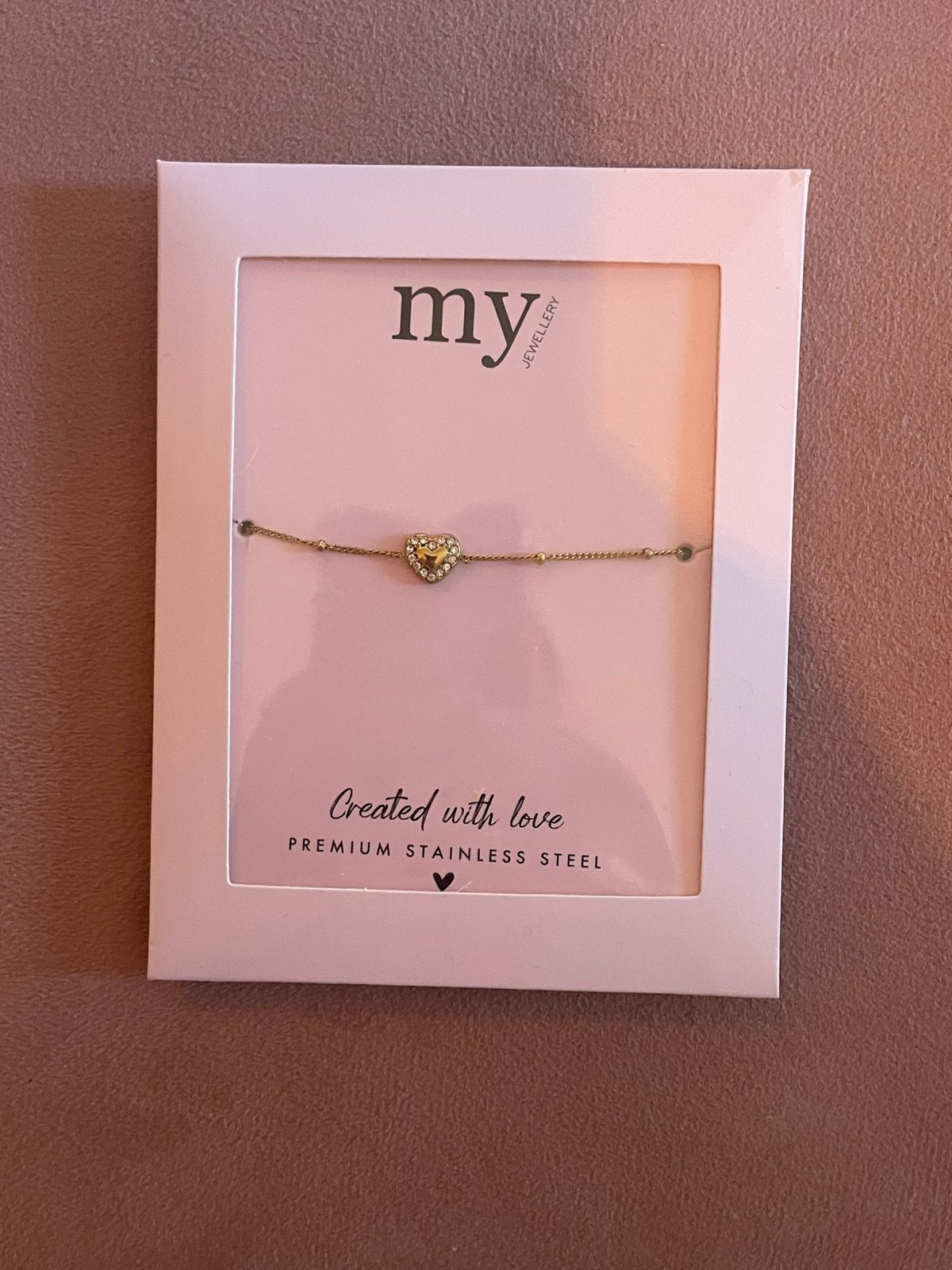 My Jewellery armband met hartje nieuw, Ophalen of Verzenden, Nieuw, Goud, Staal