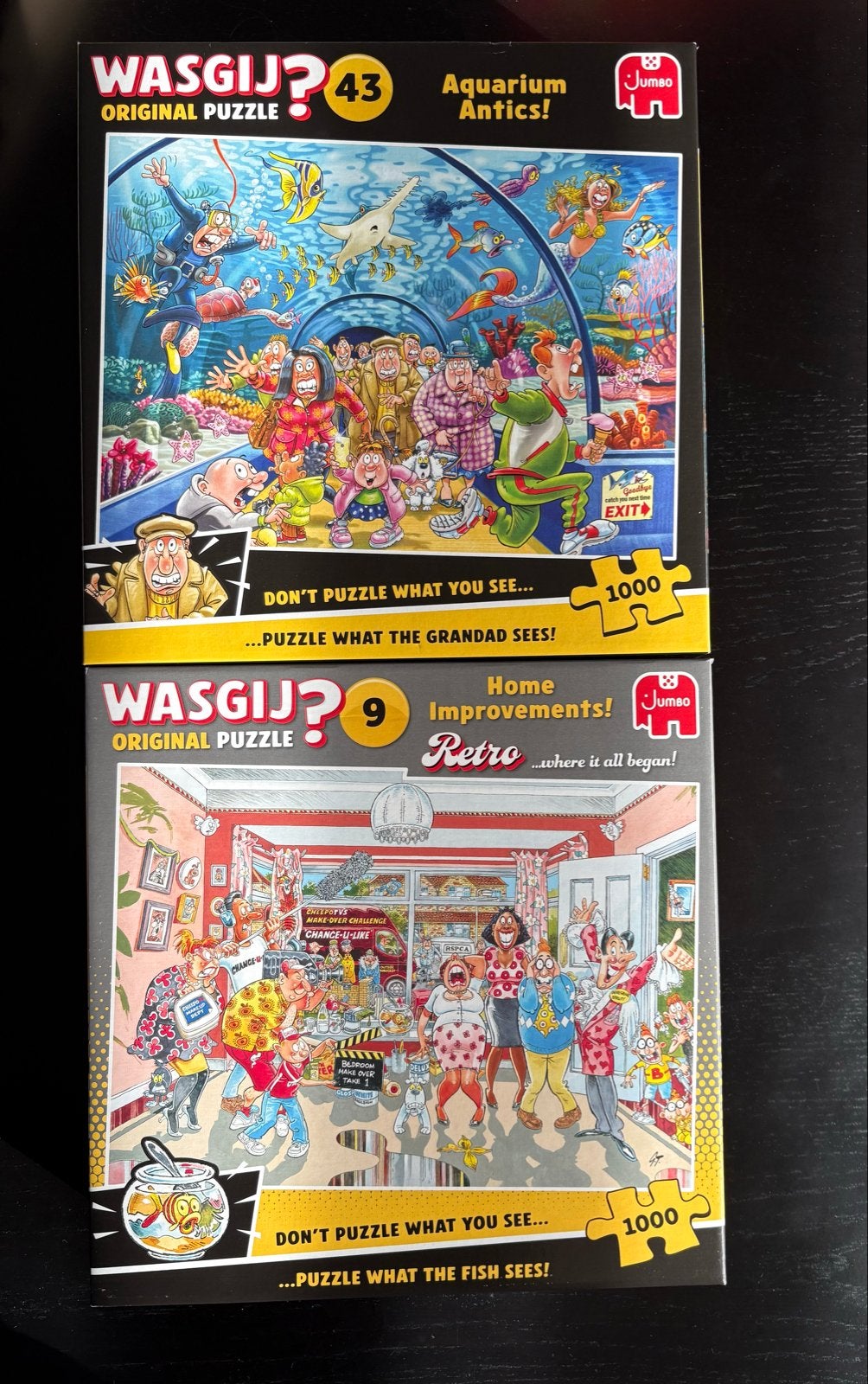 2x Wasgij Original Puzzels 1000 Stukjes - Nieuw!, Ophalen of Verzenden, Meer dan 50 stukjes, Nieuw, 6 jaar of ouder
