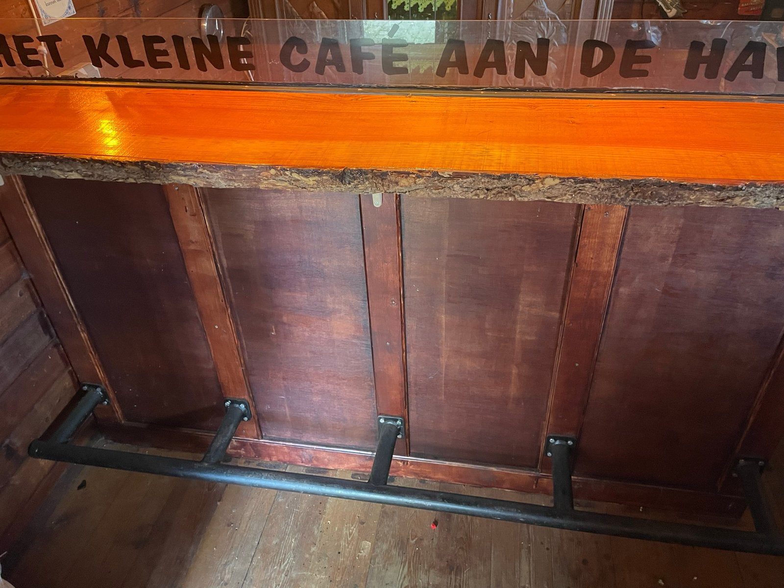 Complete bruincafé bar met eiken blad en draaischap, Huis en Inrichting, Ophalen, Gebruikt