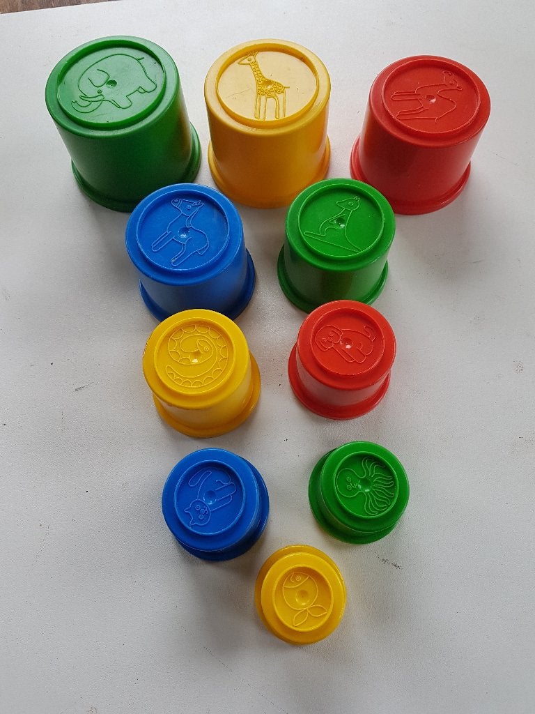 stapelblokken / bekers, Ophalen of Verzenden, Zo goed als nieuw, Bouwen