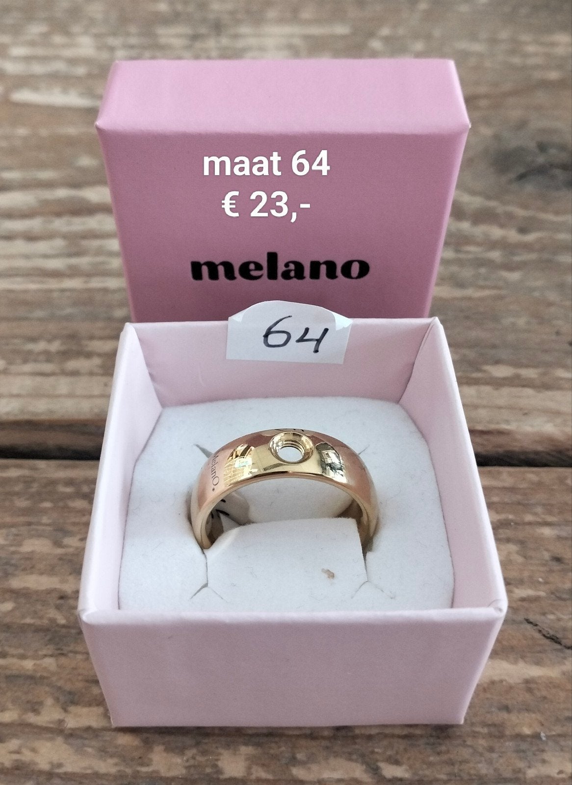 Melano ring maat 64, Overige materialen, 20 of groter, Nieuw, Ophalen of Verzenden