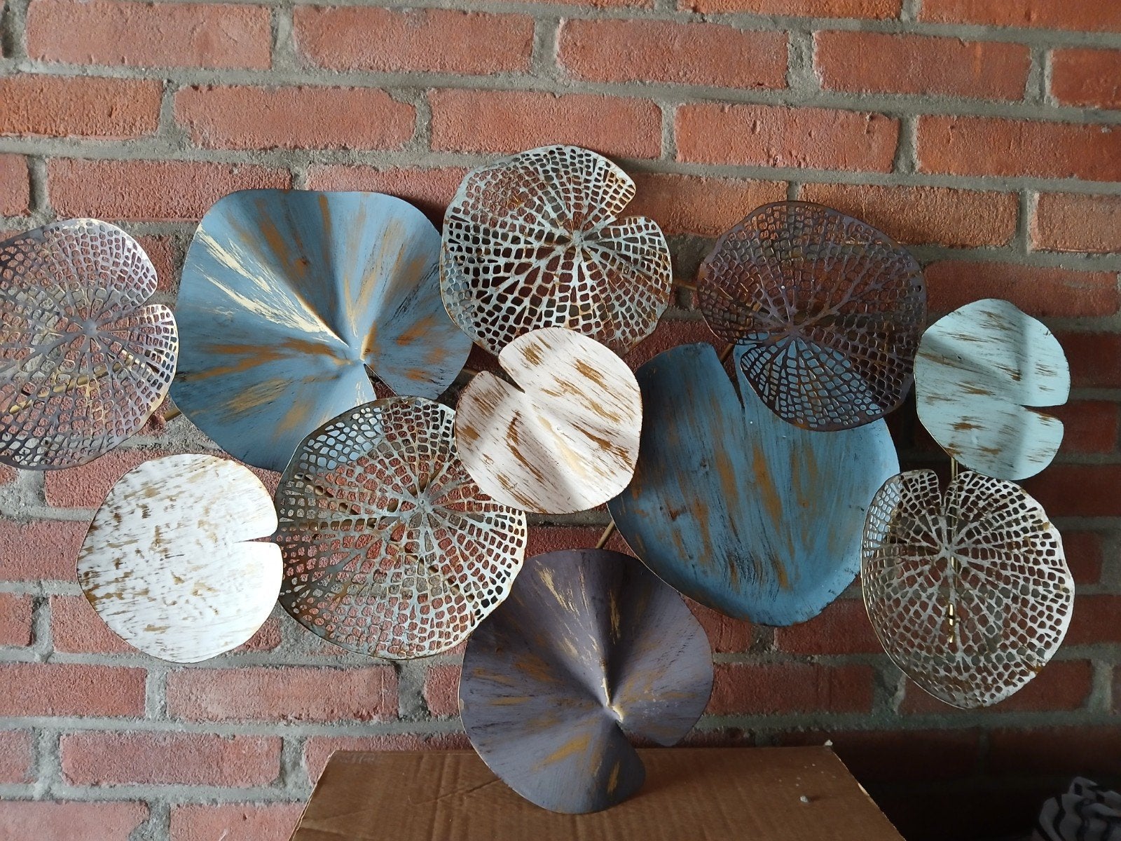 metalen wanddecoratie, Ophalen, Zo goed als nieuw