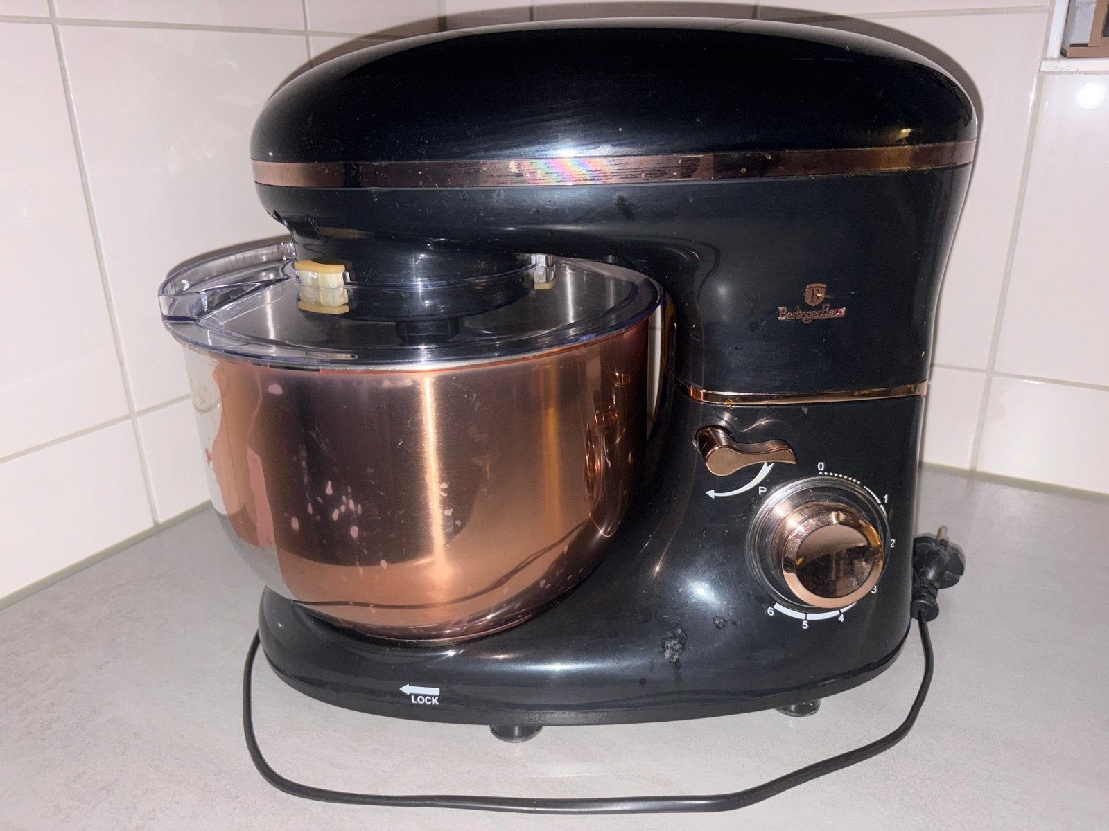 Berlingerhaus Keukenmachine - Zwart/Koper - Zo goed als nieu, 2 tot 3 liter, Ophalen, Zo goed als nieuw, 3 snelheden of meer