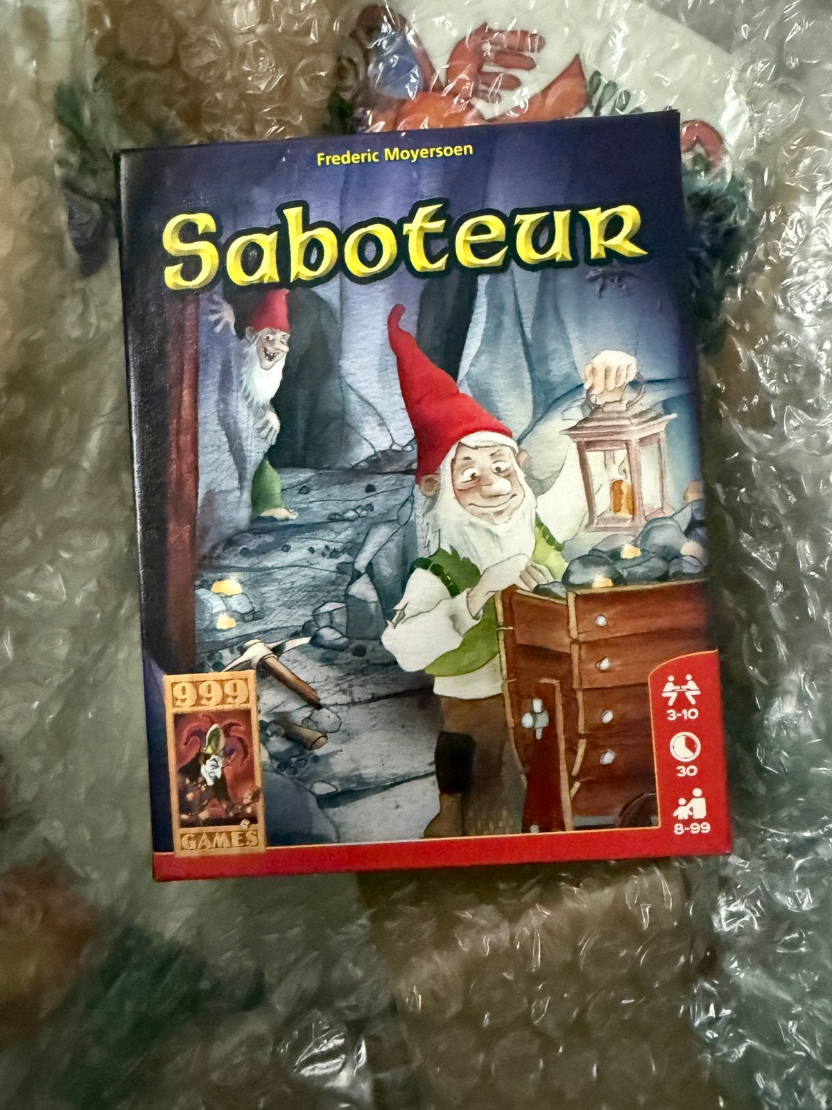 Saboteur spel van 999 Games – als nieuw, Drie of vier spelers, Ophalen of Verzenden, Zo goed als nieuw