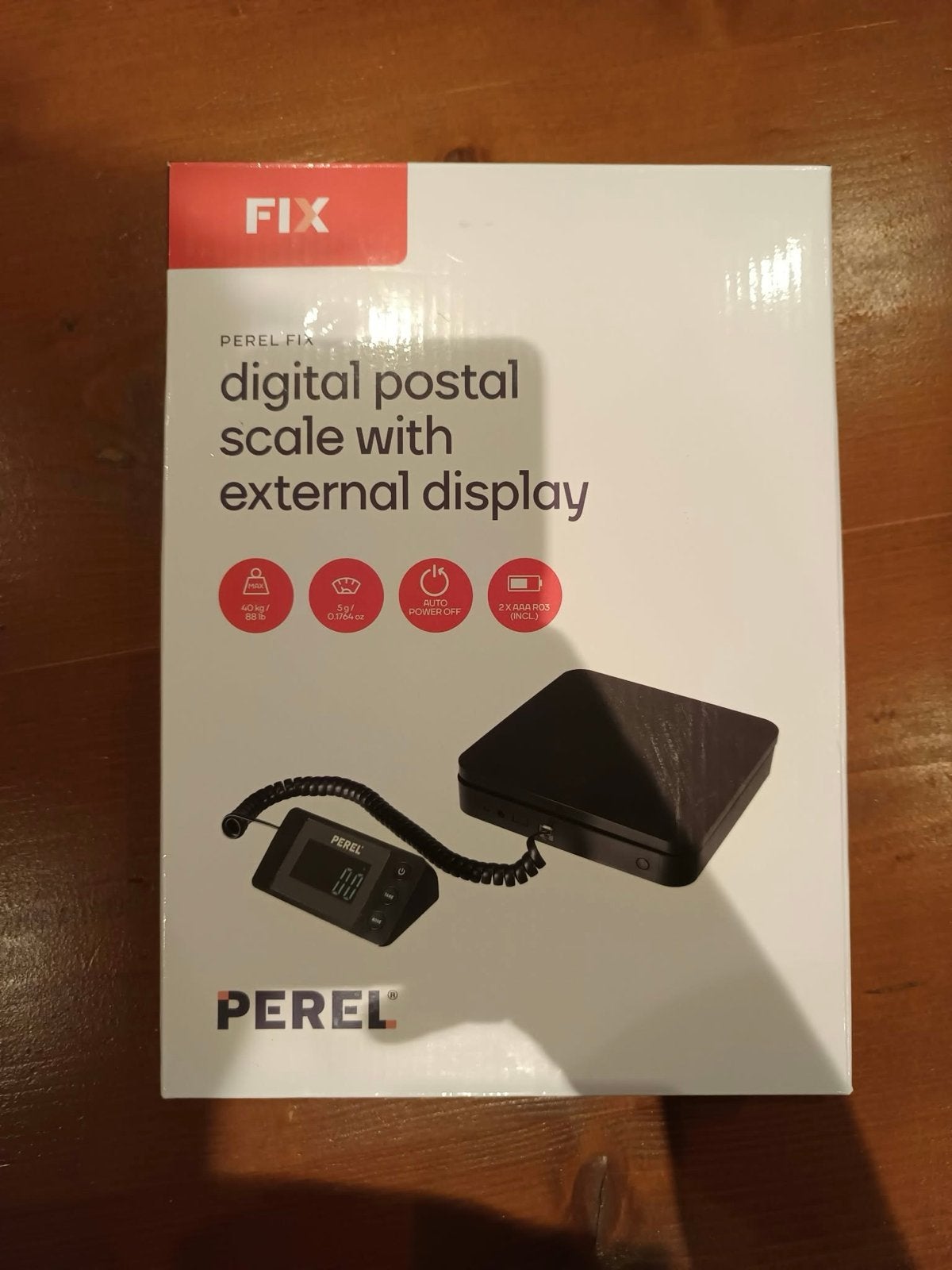 Perel Fix digitale postweegschaal met extern display, Ophalen of Verzenden, Nieuw, Overige typen, Minder dan 50 kg