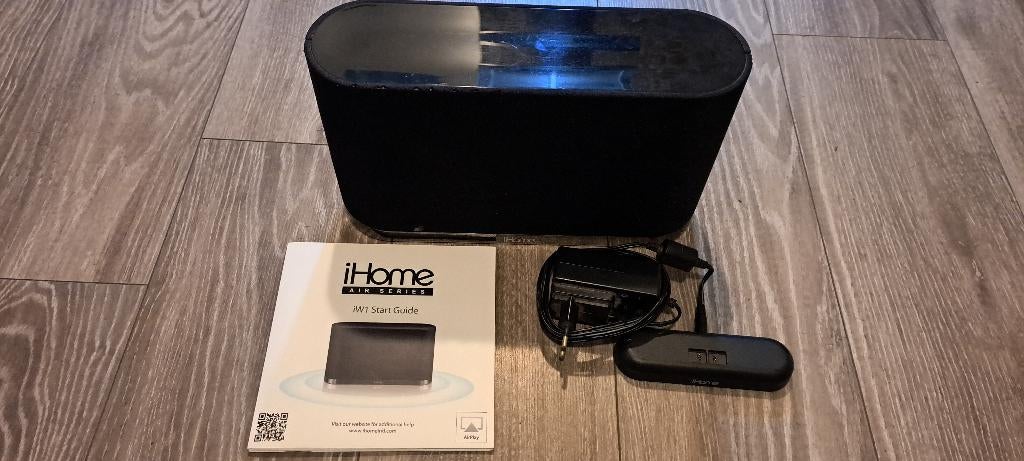 iHome Air Series iW1 Draadloze Speaker met AirPlay !!!, Gebruikt, Minder dan 60 watt, Front, Rear of Stereo speakers, Ophalen