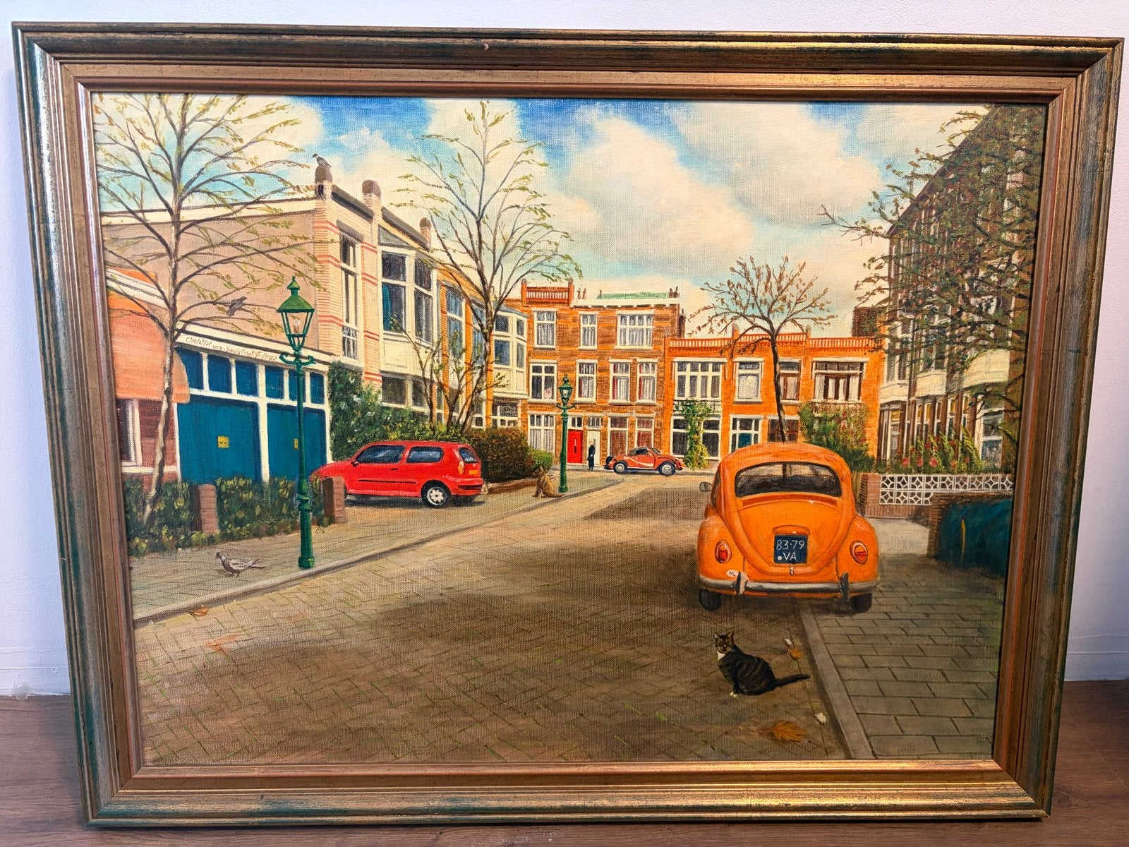 Olieverfschilderij 'Christoffel van Swollstraat' Den Haag, Antiek en Kunst, Kunst | Schilderijen | Klassiek, Ophalen, Gedateerd