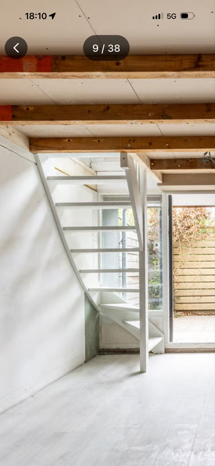 Witte houten trap, Doe-het-zelf en Verbouw, Ladders en Trappen, Ophalen, Gebruikt, Trap, 2 tot 4 meter