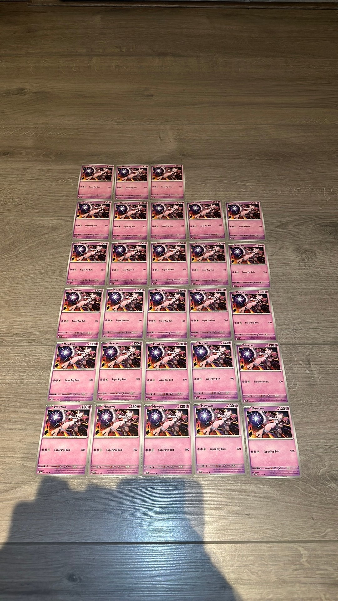 25x Mewtwo - Pokemon Kaart, Ophalen of Verzenden, Zo goed als nieuw