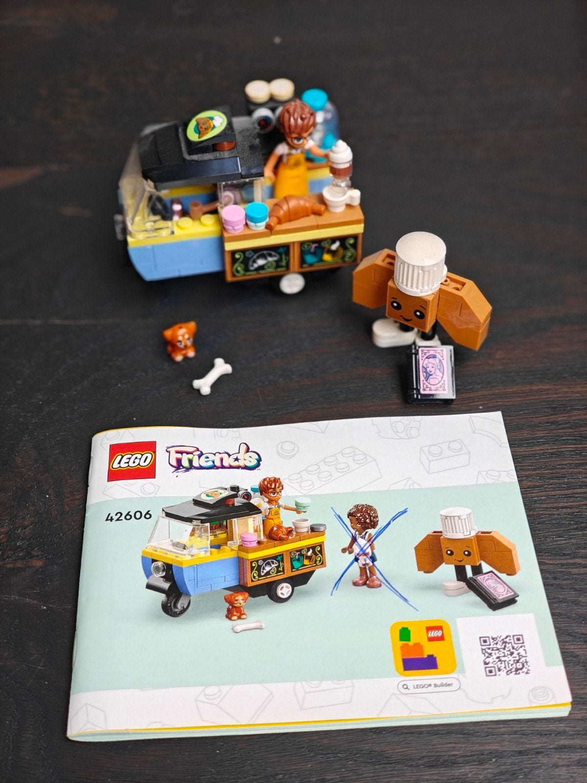 LEGO Friends Hondenreddingsfiets 42606 met instructieboekje, Ophalen of Verzenden, Zo goed als nieuw, Overige merken