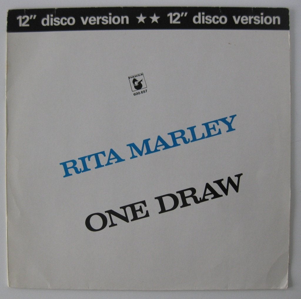 12" Disco Version Maxi Single Rita Marley - One Draw, Cd's en Dvd's, Vinyl Singles, Ophalen of Verzenden, Zo goed als nieuw, Overige genres
