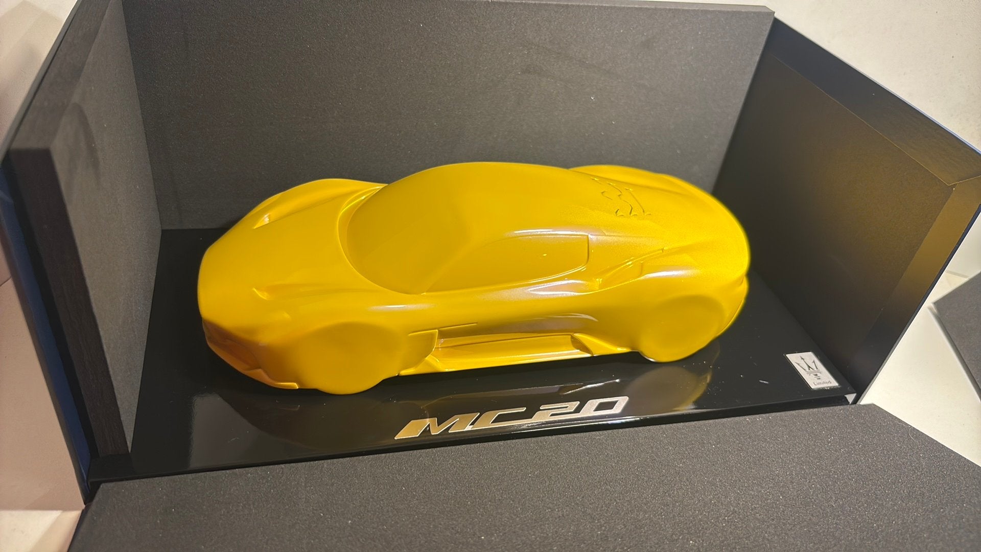 Maserati mc20 silhouette yellow BBR 1.18, Ophalen of Verzenden, A, A, A