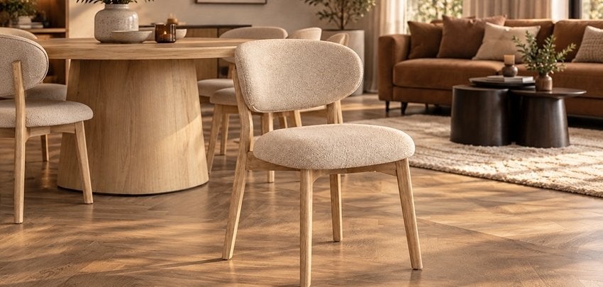 Eetkamerstoelen UITVERKOOP 4 STOELEN VOOR €750,-, Hout, Overige kleuren, Nieuw, Ophalen of Verzenden