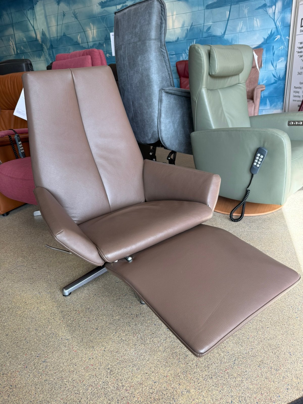 Gealux Twist relax fauteuil relaxstoel gratis bezorgd, Ophalen of Verzenden, Zo goed als nieuw, Leer, Ruim 100 modellen in alle kleuren en maten