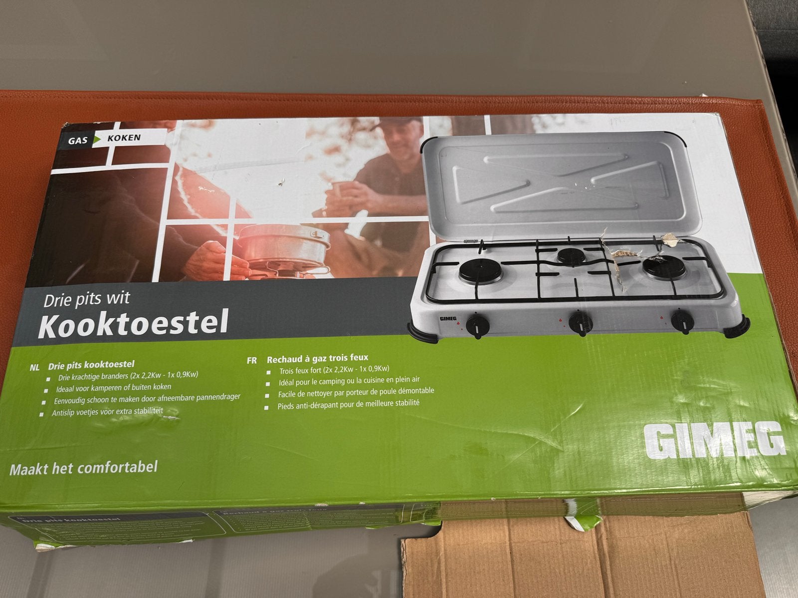 Gimeg 3 pits kooktoestel, Ophalen, Zo goed als nieuw