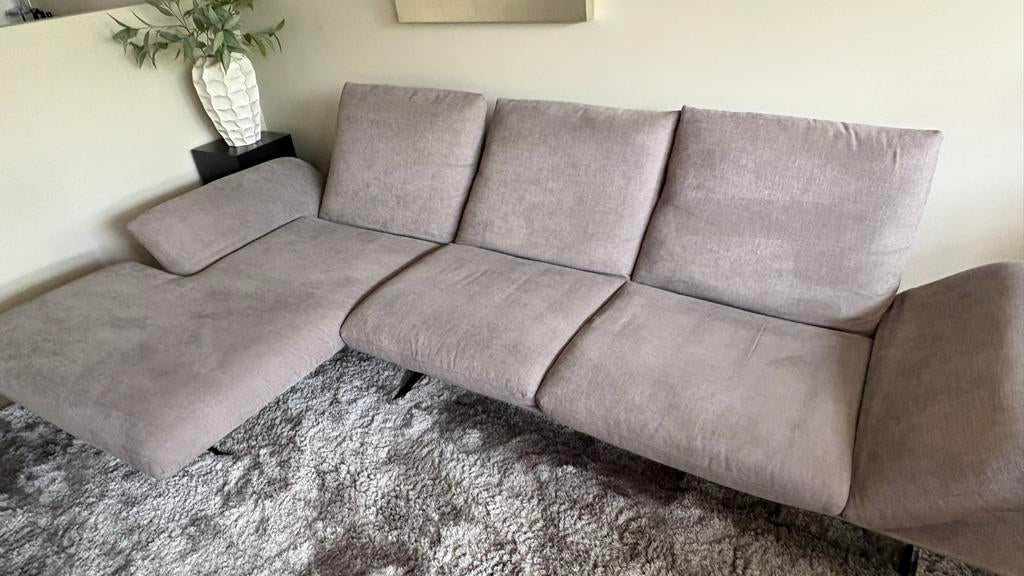 Koinor design Hoekbank met Hocker, Ophalen, Gebruikt, Stof, Design