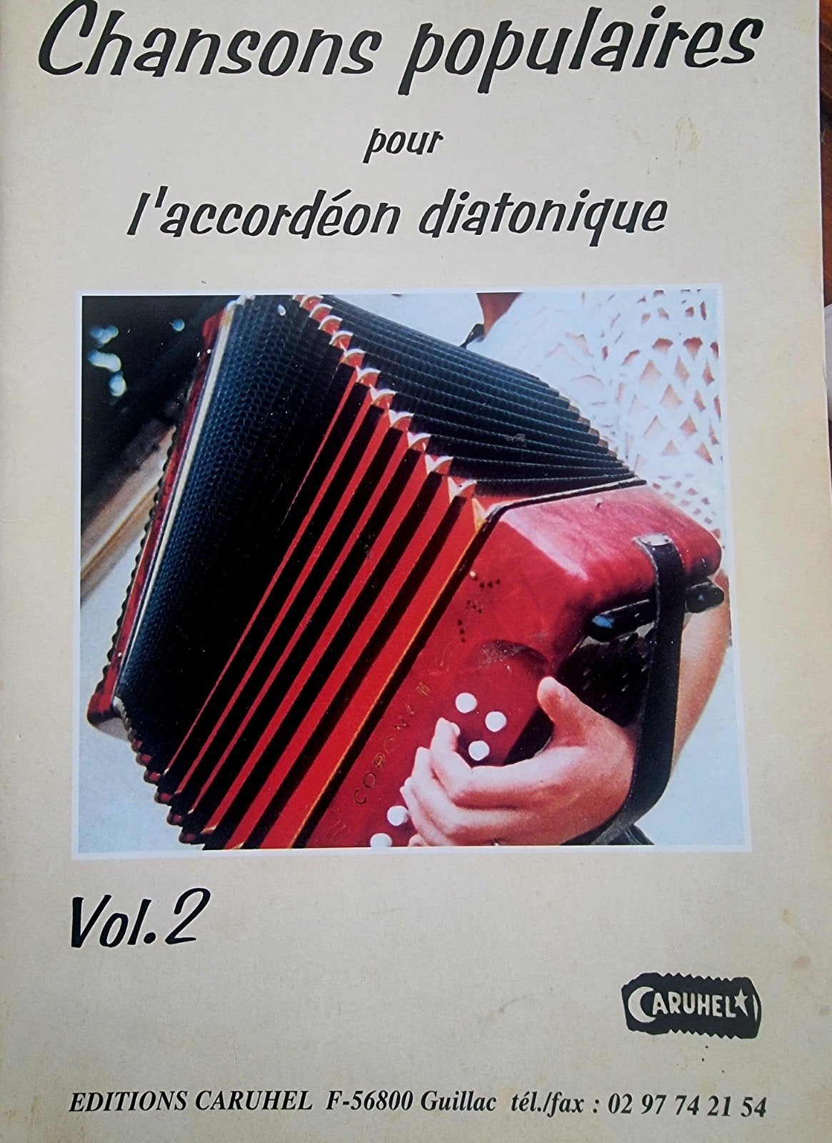 Chansons populaires voor diatonische accordeon Vol. 2 Div65, Gebruikt, Verzenden, Les of Cursus, Populair