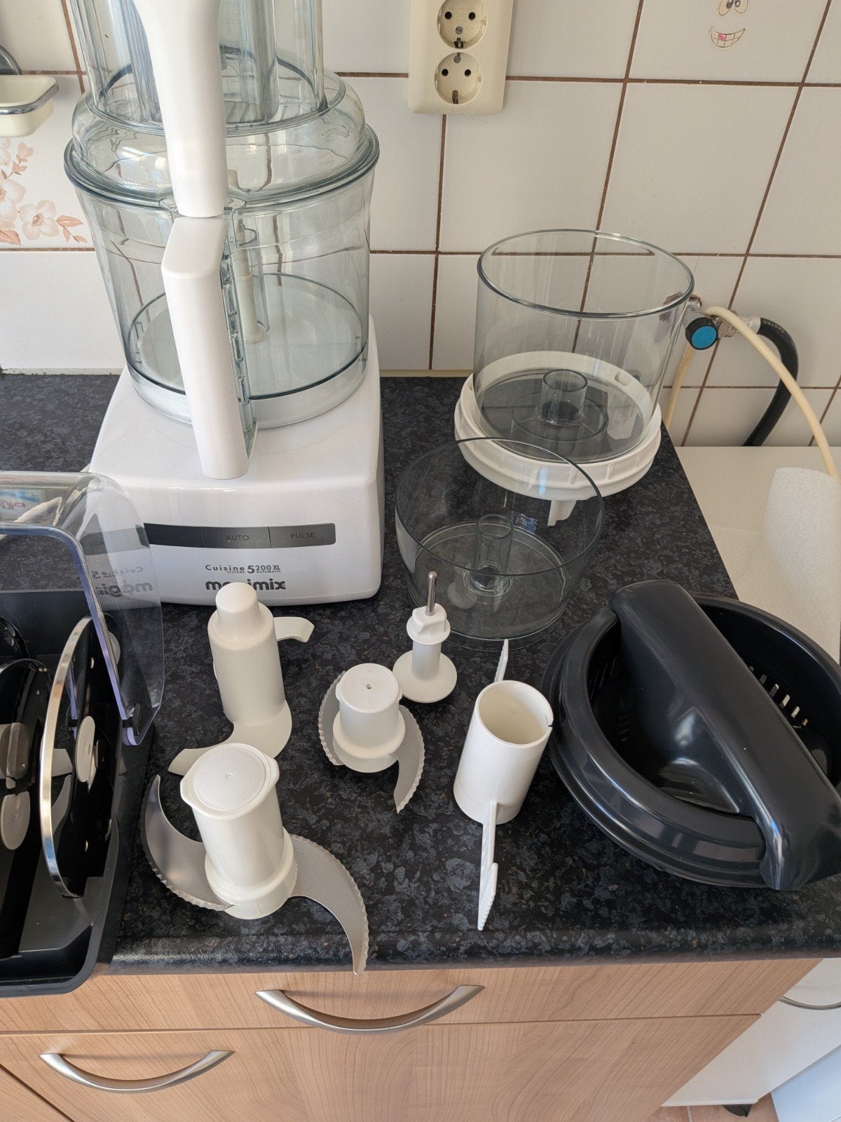 Magimix Foodprocessor CS 5200 XL - Wit, Ophalen, Zo goed als nieuw, 3 snelheden of meer