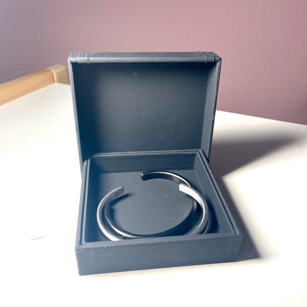 Rebel&Rose Armbanden set voor heren, Ophalen of Verzenden, Zo goed als nieuw, Zwart, Staal