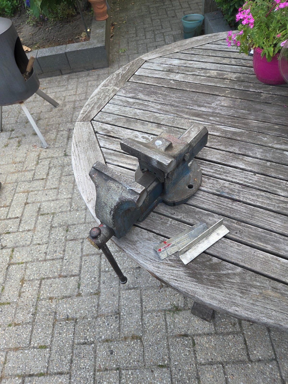 Bankschroef gebruikt, Ophalen, Gebruikt, Minder dan 70 cm, Bankschroef