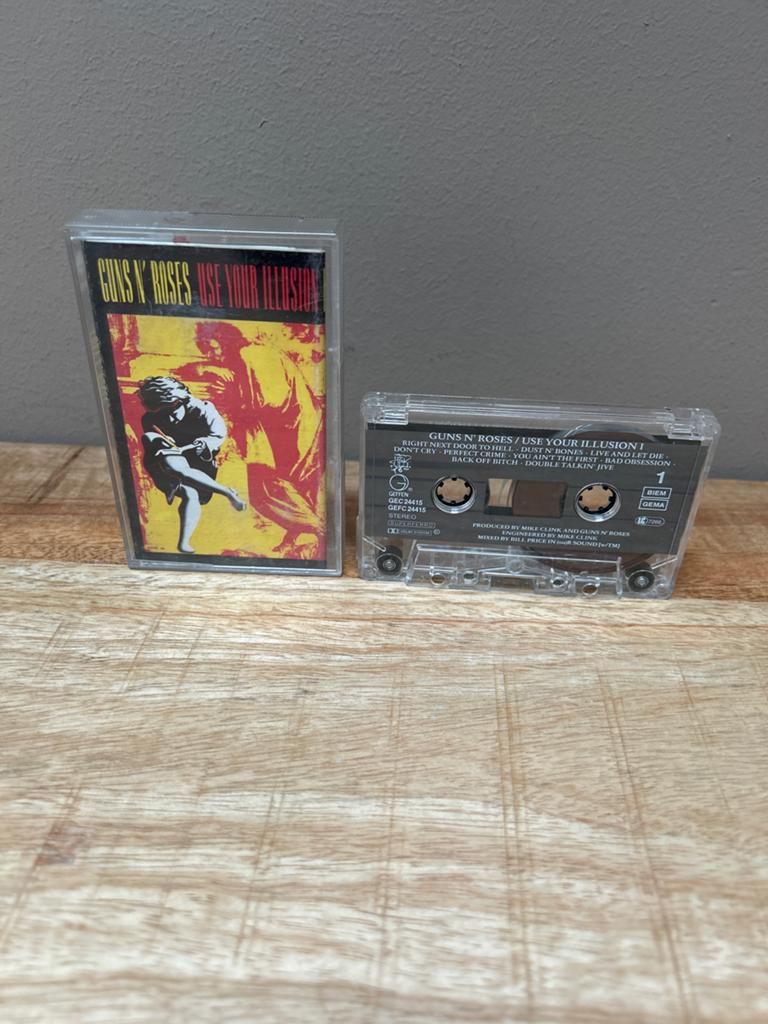 Guns N' Roses - Use Your Illusion I Cassetteband, Gebruikt, 1 bandje, Ophalen of Verzenden, Origineel