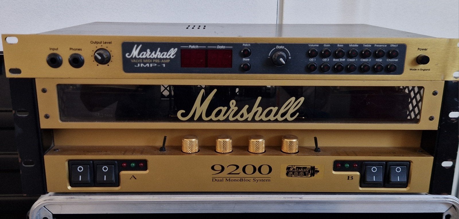 Marshall JMP-1 Valve MIDI Pre-Amp & 9200 Dual MonoBloc, Ophalen, Gebruikt, Gitaar, 100 watt of meer