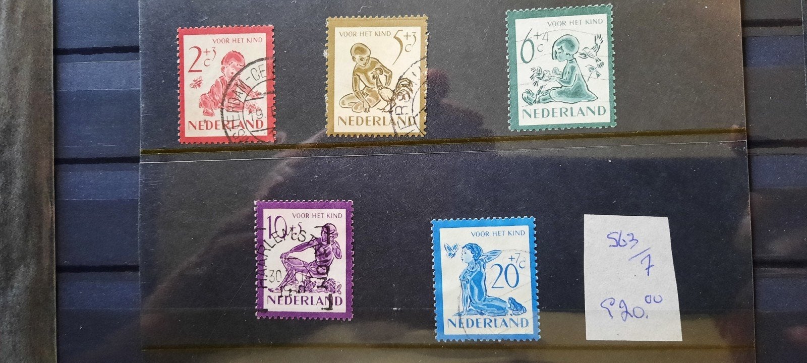 Nederland voor het Kind postzegels (NVPH 563-567), Postzegels en Munten, Postzegels | Nederland, Ophalen of Verzenden