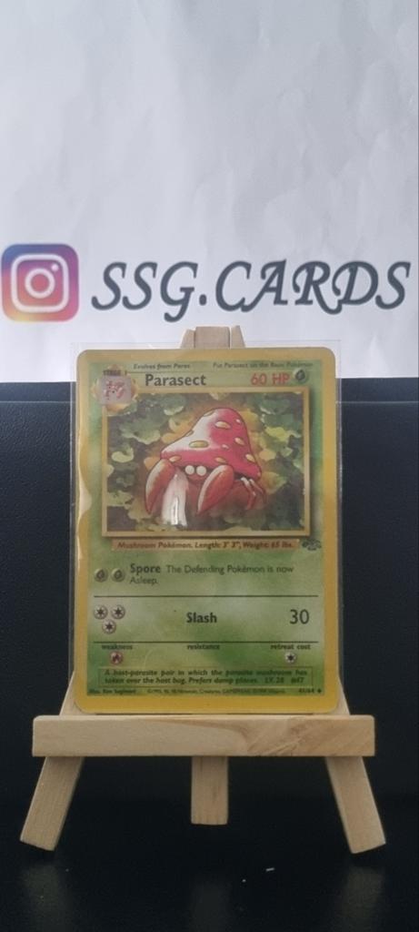 Parasect Jungle Set Pokémon Kaart -, Hobby en Vrije tijd, Verzamelkaartspellen | Pokémon, Ophalen of Verzenden, Gebruikt, Losse kaart