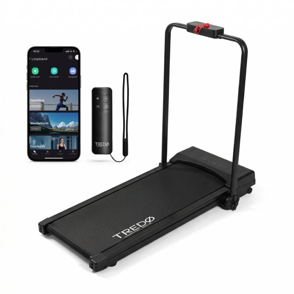 TREDØ Xfold Inklapbare Loopband tot 12 KM/u met App, Sport en Fitness, Overige materialen, Nieuw, Ophalen of Verzenden, Loopband
