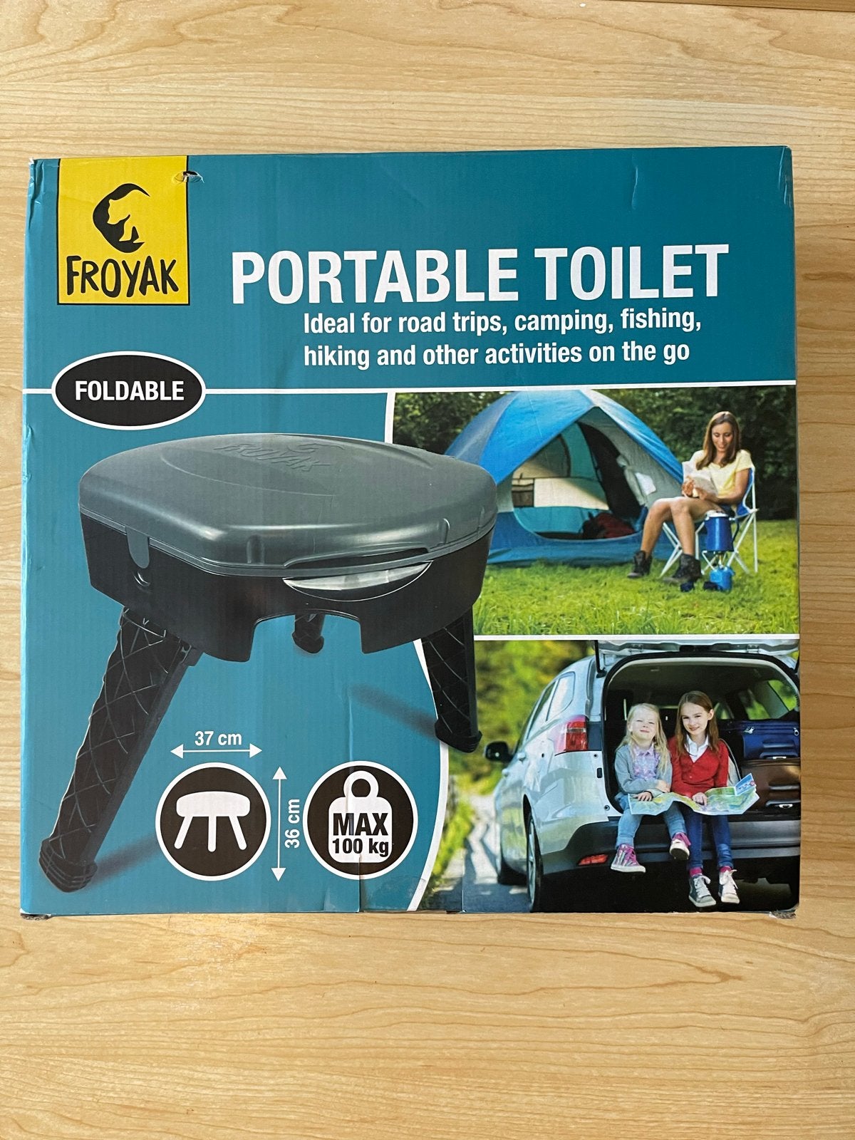 Froyak Opvouwbaar Draagbaar Toilet, Ophalen, Nieuw