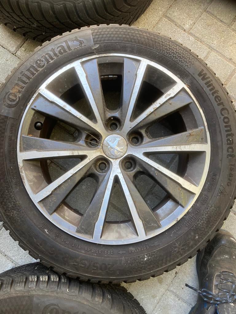Alu velg met banden, Auto-onderdelen, Banden en Velgen, 16 inch, Banden en Velgen, 205 mm, Winterbanden