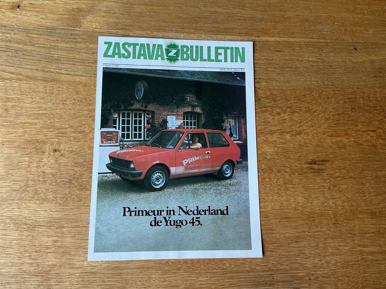 Zastava Bulletin - Primeur Yugo 45 (1983), Ophalen of Verzenden, Zo goed als nieuw, Overige merken