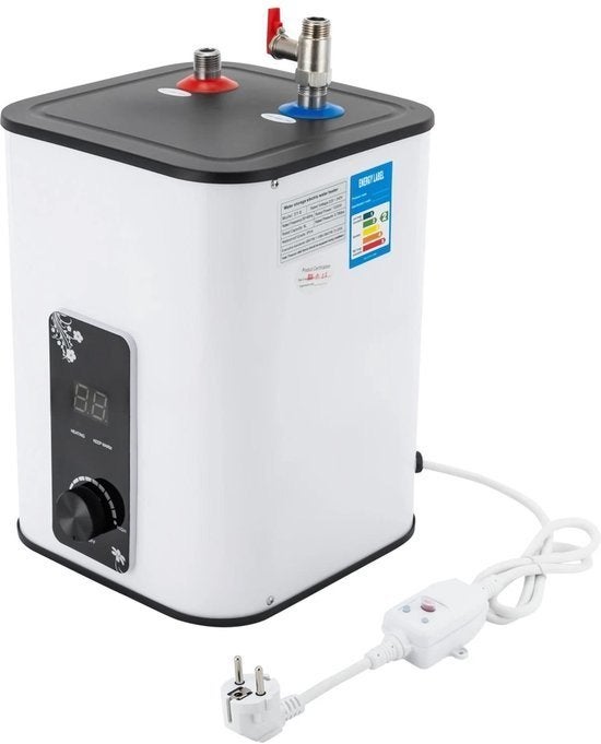 Klarven Keukenboiler 8L 1500w IPX4  6/8/50/80 L beschikbaar, Doe-het-zelf en Verbouw, Verzenden, Aardgas, Nieuw, Boiler