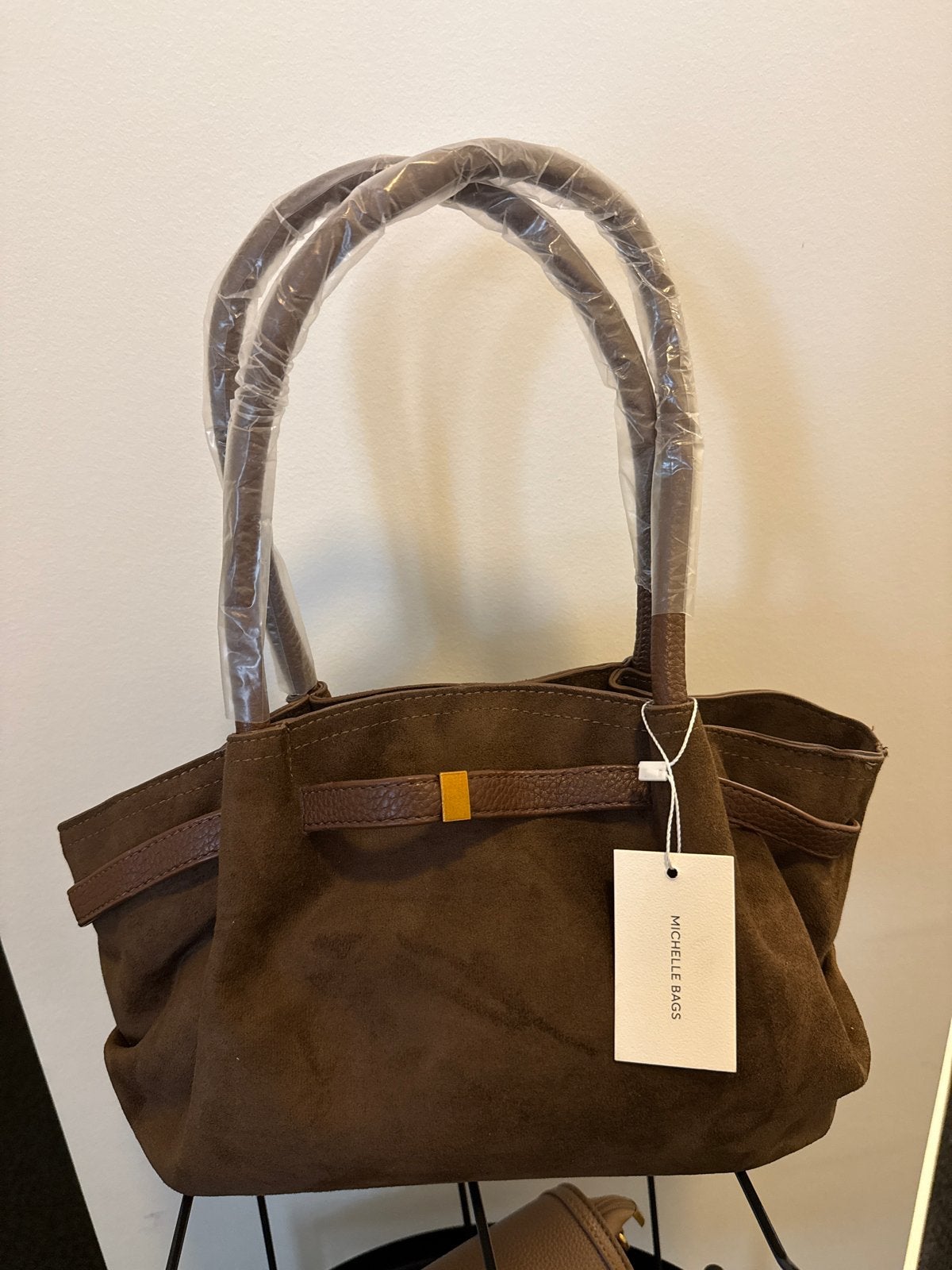 Nieuw velvet lane dames Handtas - Bruin Suède Look, Ophalen of Verzenden, Nieuw, Bruin, Handtas