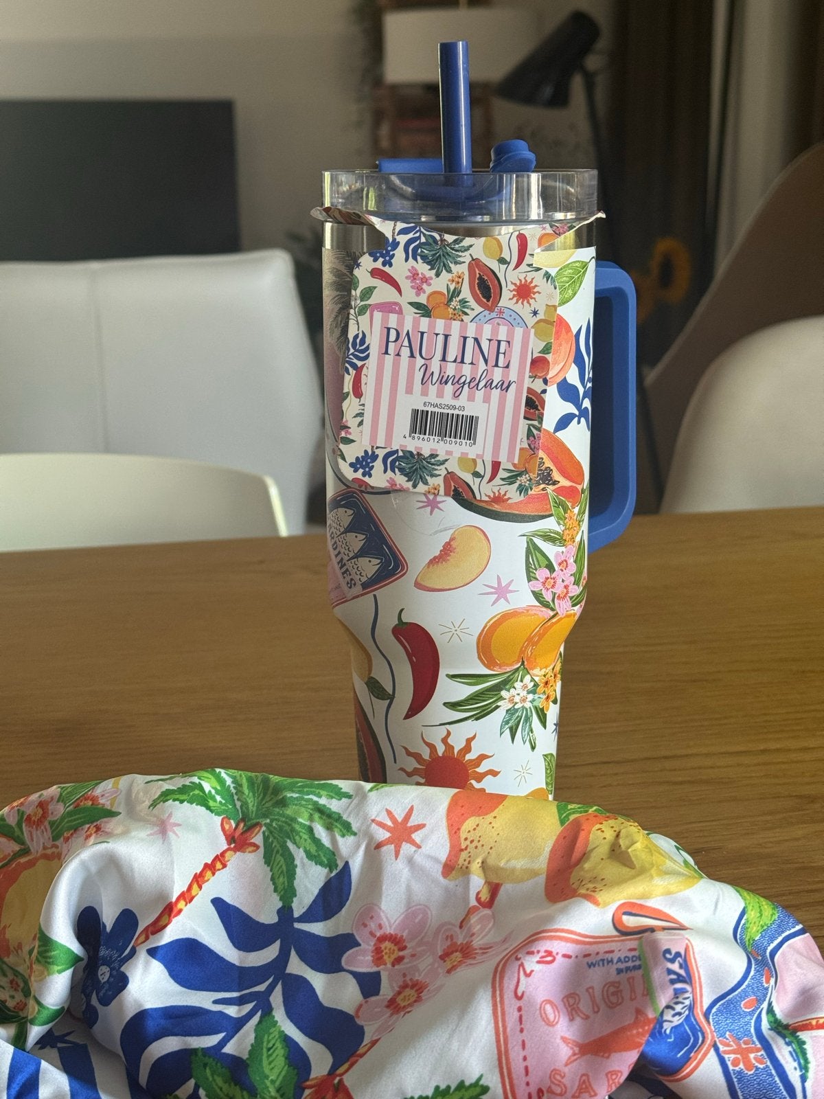 Pauline Wingelaar Beker met rietje en handvat, Overige typen, Kunststof, Nieuw, Ophalen of Verzenden