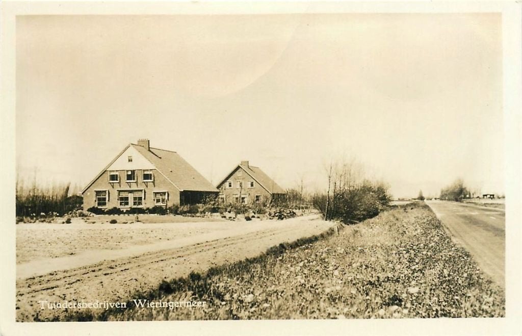 378-308-007 Wieringermeer Tuindersbedrijven, Verzamelen, Ophalen of Verzenden, Voor 1920, Noord-Holland