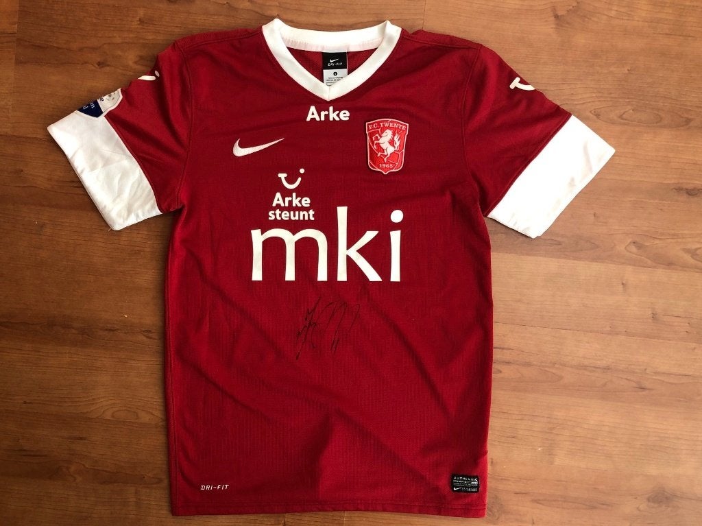 Eenmalig FC Twente MKI shirt Cabral matchworn Desmond Tutu, Maat S, Ophalen of Verzenden, Zo goed als nieuw, Shirt
