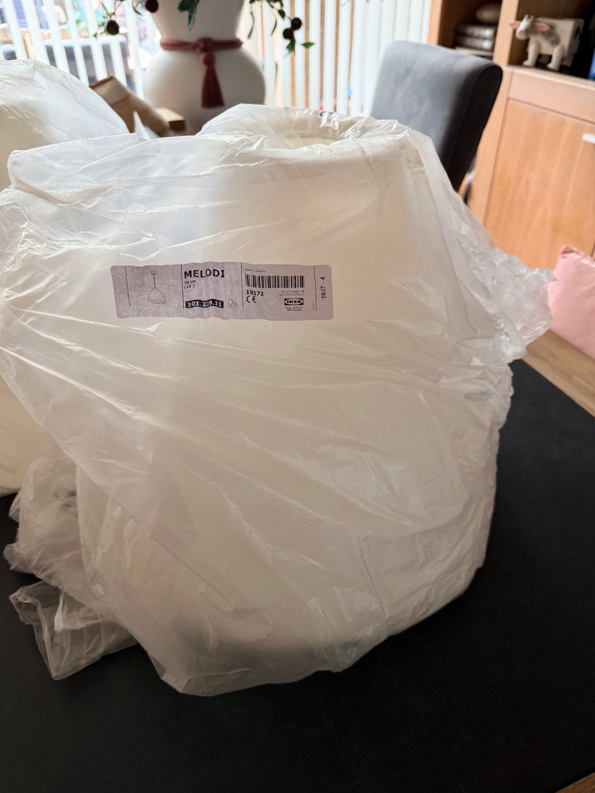 IKEA MELODI Hanglamp 38 cm - Nieuw in verpakking 2 stuks, Ophalen of Verzenden, Nieuw, Kunststof, E27 (groot)