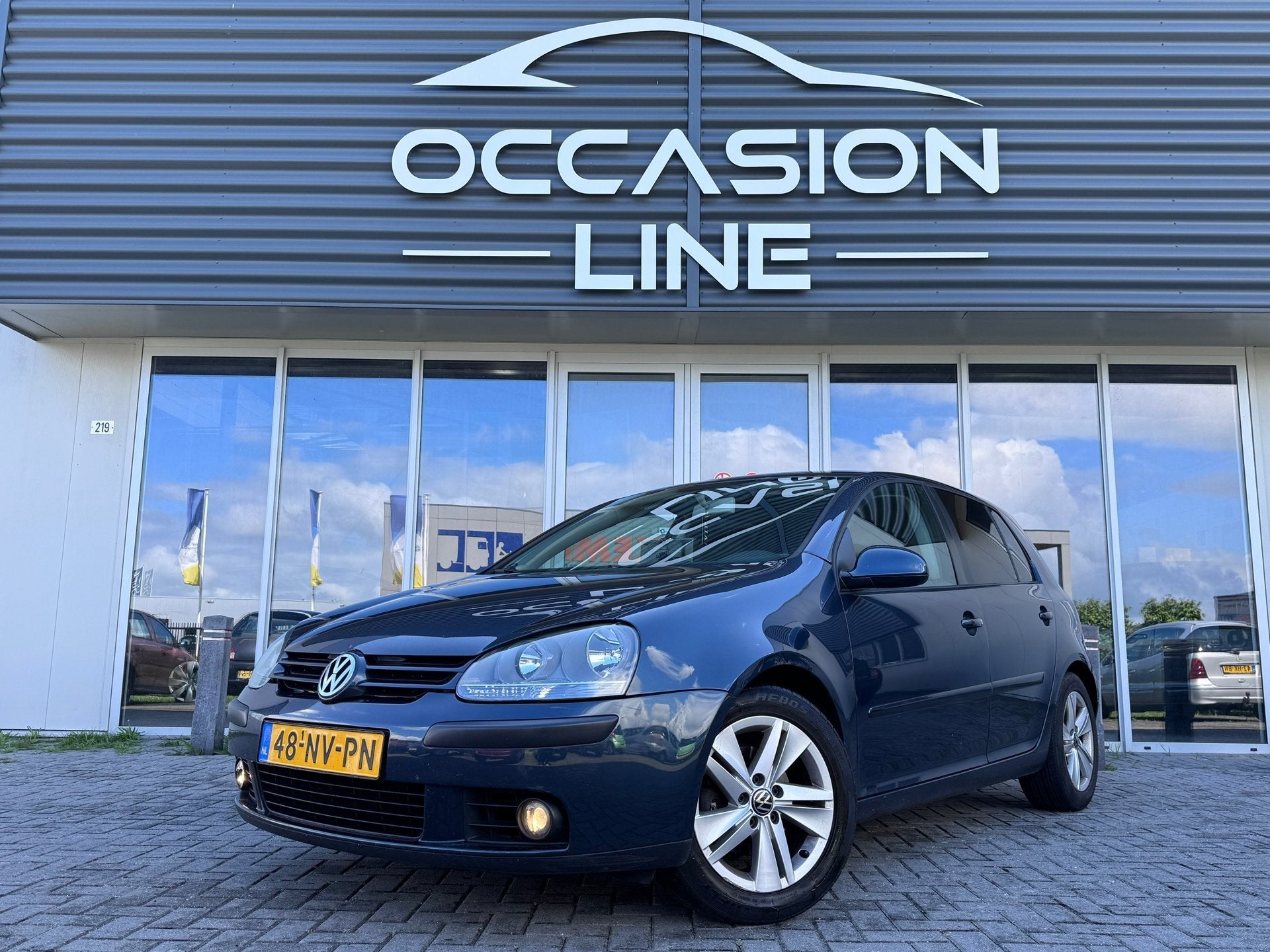 Volkswagen Golf 1.6 FSI Sportline | Carplay | Airco | Nette, Auto's, Voorwielaandrijving, Gebruikt, 4 cilinders, Blauw