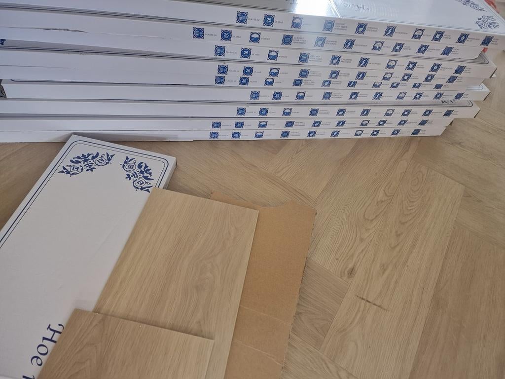 Nieuwe PLAK PVC vloer Luxury Floors Leiden Dam Eik, Ophalen, Lichte eiken houtlook, Zo goed als nieuw, 25 tot 50 m²