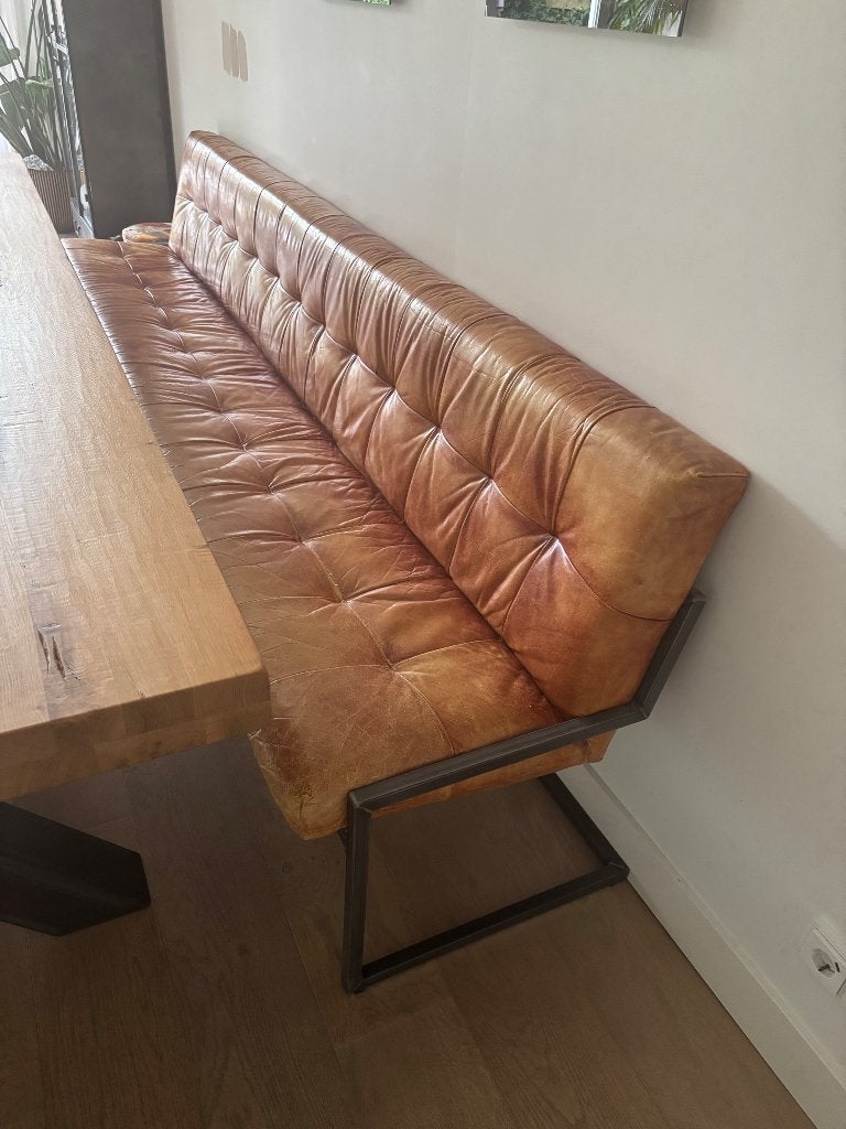 Eetkamer bank, Huis en Inrichting, Banken | Sofa's en Chaises Longues, Ophalen, 250 tot 300 cm, Gebruikt, Minder dan 75 cm