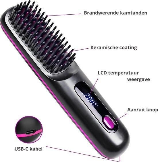 Portable stijl borstel nieuw in doos, Ophalen of Verzenden, Nieuw, Krultang of Stijltang