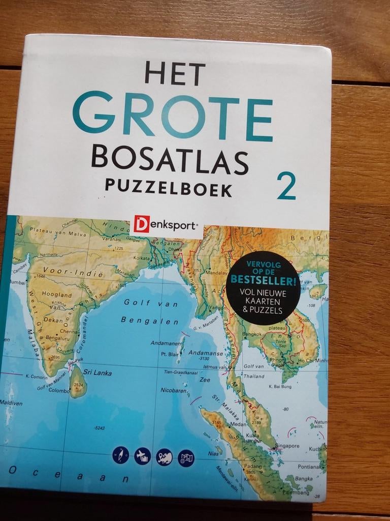Peter Vroege - Het Grote Bosatlas Puzzelboek II, Ophalen of Verzenden, Zo goed als nieuw, Peter Vroege; Tjeerd Tichelaar