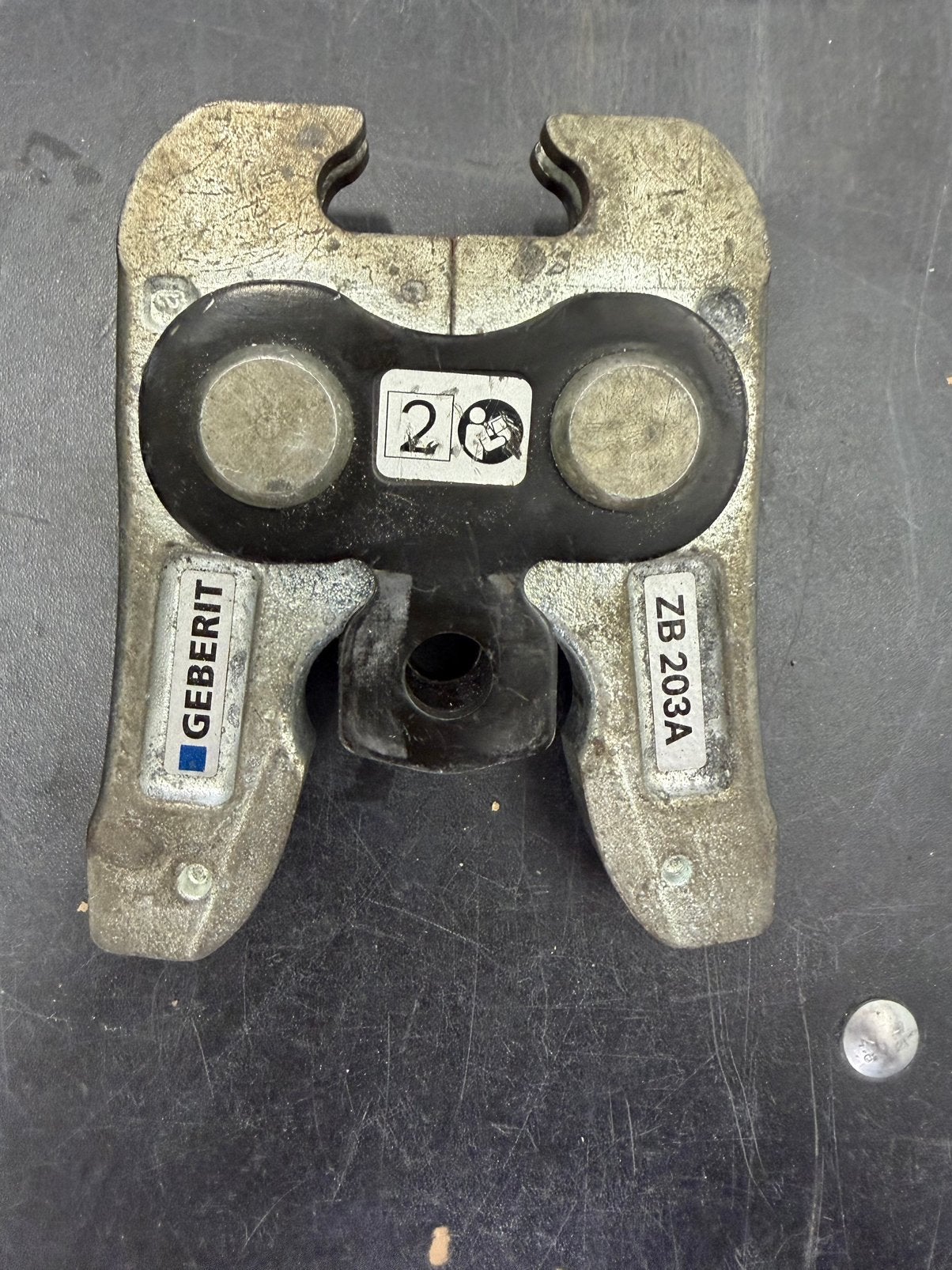 Persbek adapter geberit mapress zb203a gebruikt, Ophalen of Verzenden, Gebruikt