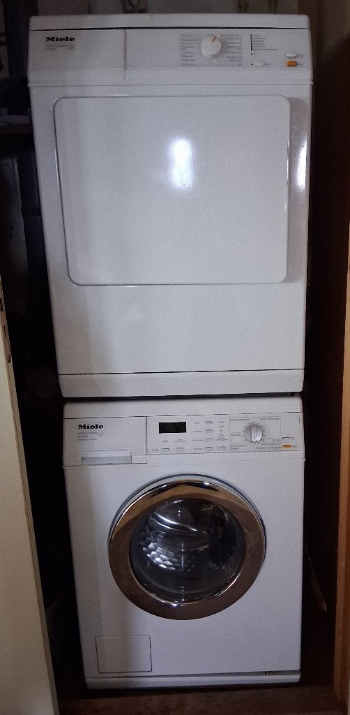 miele wasmachine en droger, Ophalen, Gebruikt, 85 tot 90 cm