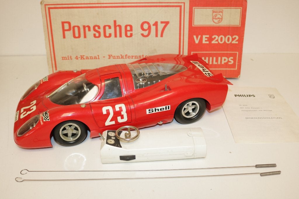 Philips VE2002 afstand bestuurbare auto PORSCHE 917, Ophalen of Verzenden, Gebruikt, Afstandsbediening