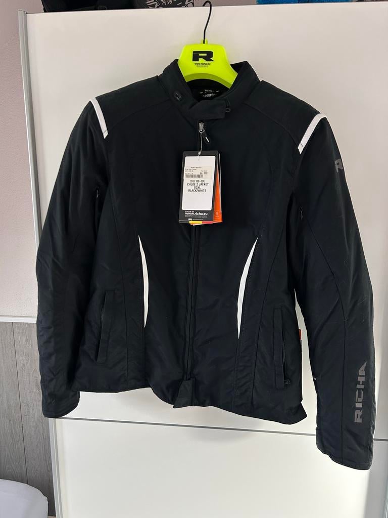 Richa Chloe 2 Motorjas D3XL Zwart/Wit - Nieuw met kaartje, Ophalen of Verzenden, Nieuw met kaartje, Dames, Jas | textiel