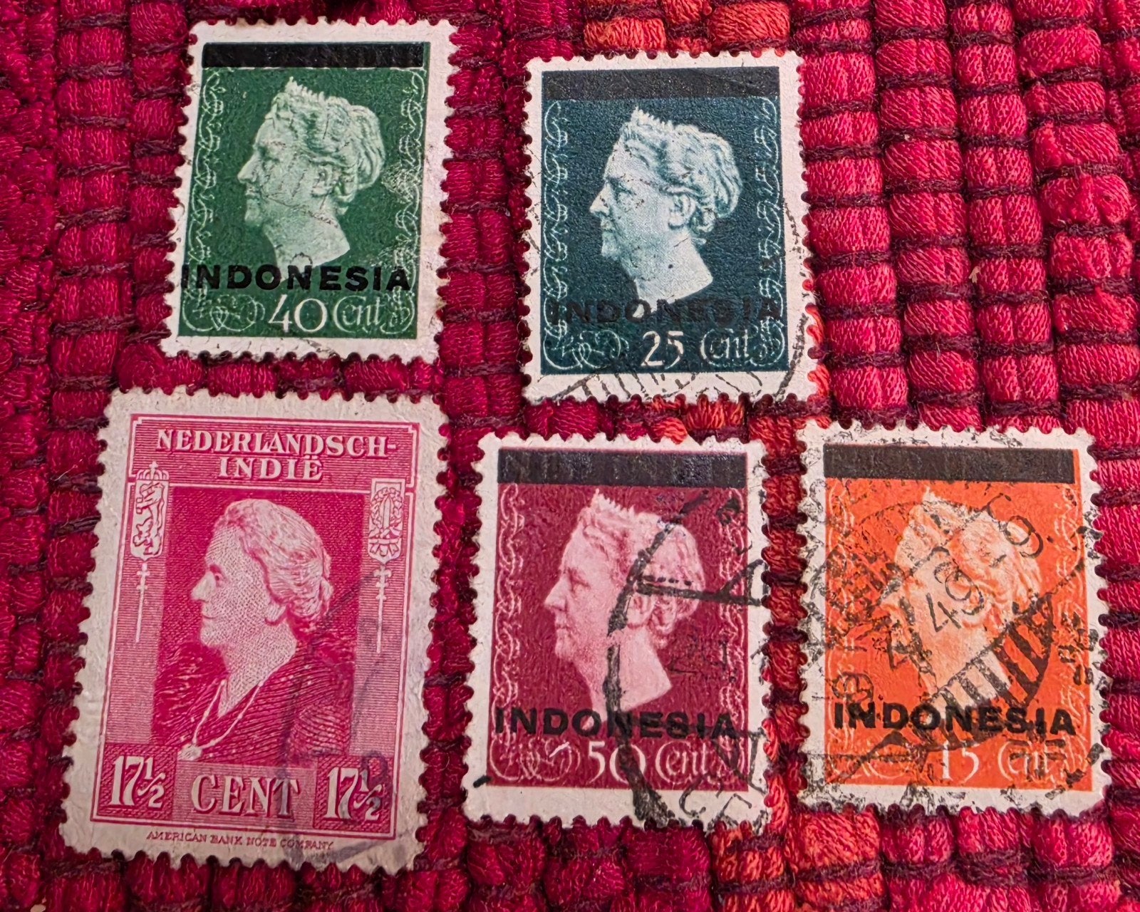 Postzegels Nederlands-Indië en Indonesië Koningin Wilhelmina, Ophalen of Verzenden