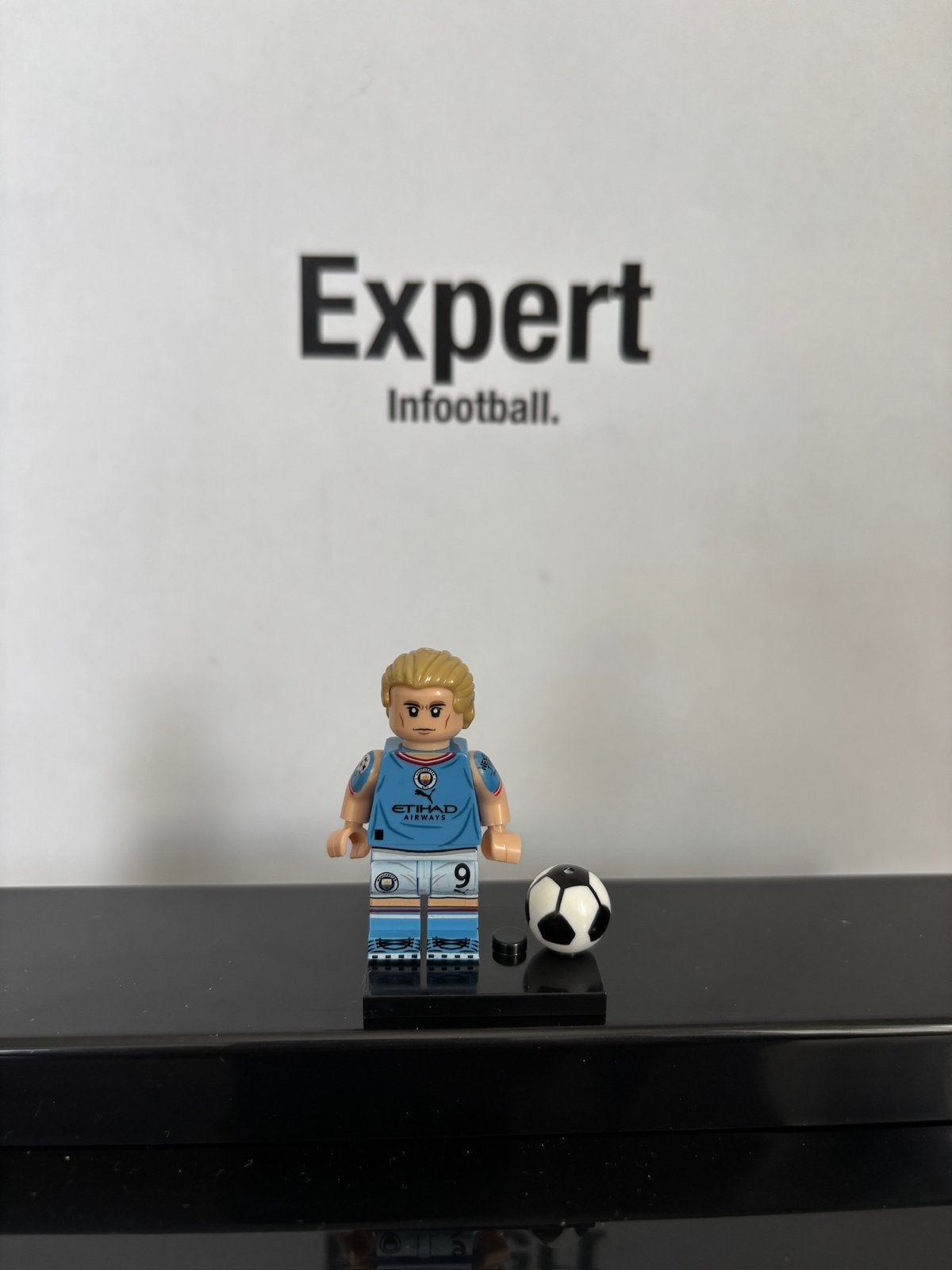 Haaland lego poppetje - manchester city, Ophalen of Verzenden, Nieuw, Buitenlandse clubs, Beeldje of Poppetje